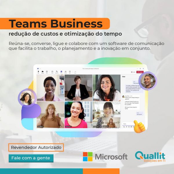 O Teams Business redução de custos e otimização do tempo.