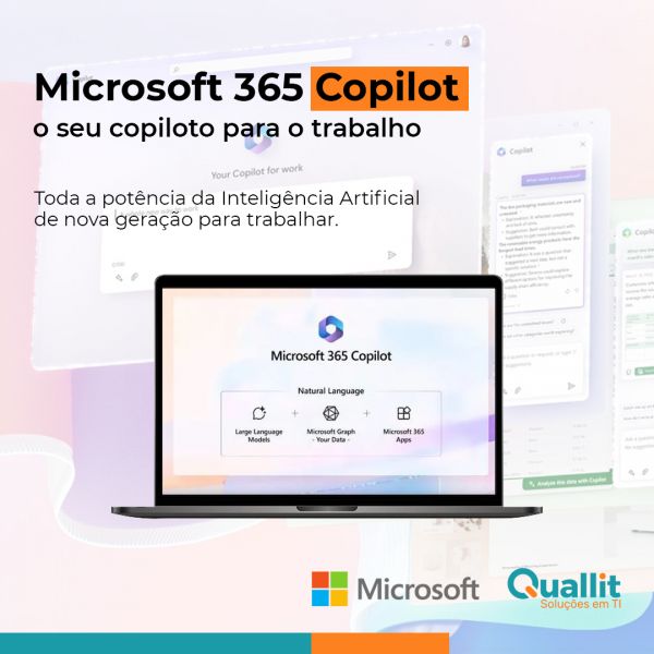 Microsoft 365 Copilot — o seu copiloto para o trabalho.