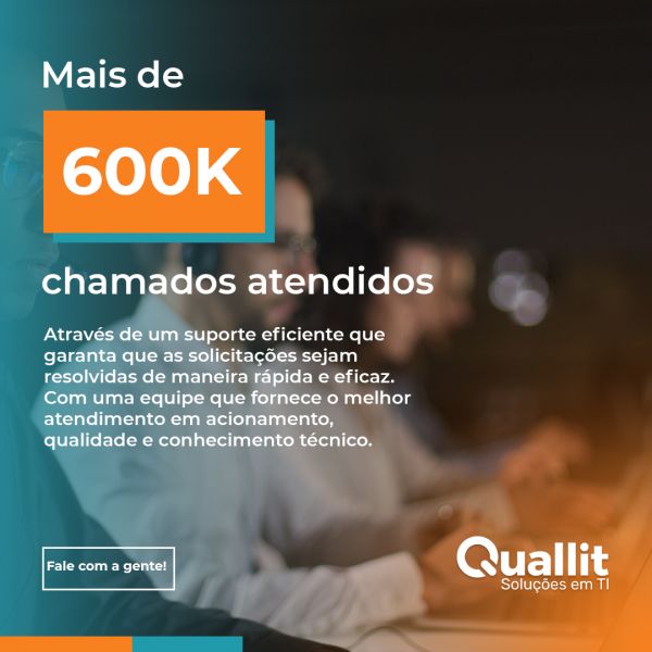 Mais de 600.000 chamados atendidos