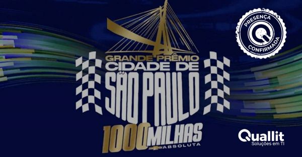 Quallit no Grande Prêmio Cidade de São Paulo 1000 milhas Chevrolet absoluta 2025!